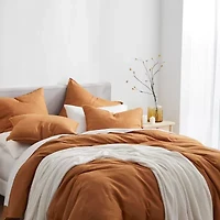 100% French Flax Linen Reversible Duvet Cover Set