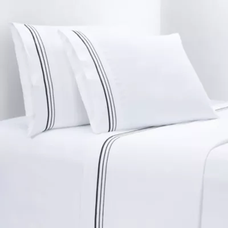 Embroidered Border Sheet Set