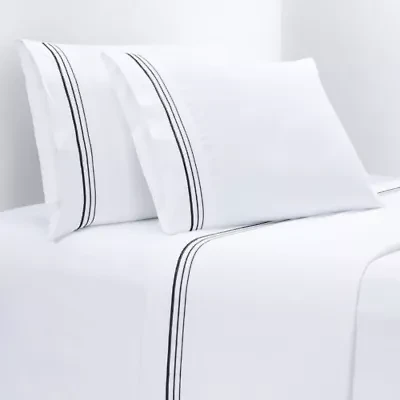 Embroidered Border Sheet Set