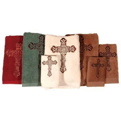 Embroidered Cross Towel Set