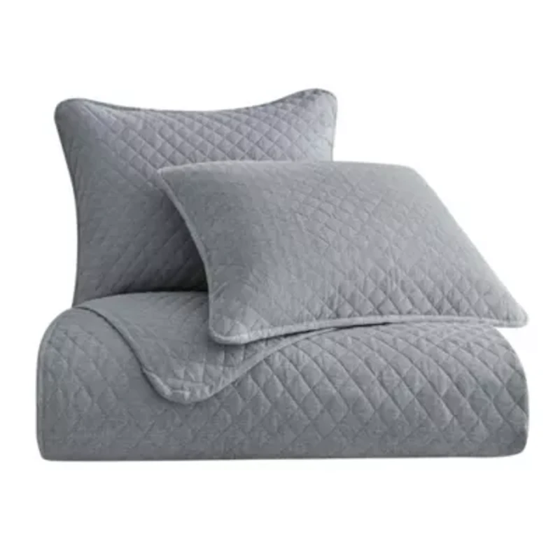 Anna Diamond Quilted Coverlet Set, 2PC