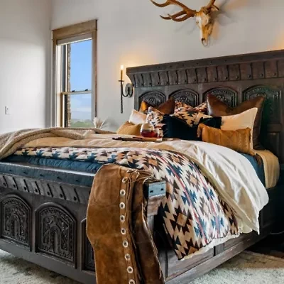 Tasha Polizzi for Paseo Road Mariella Western Aztec Chenille 3 Piece Duvet Cover Set