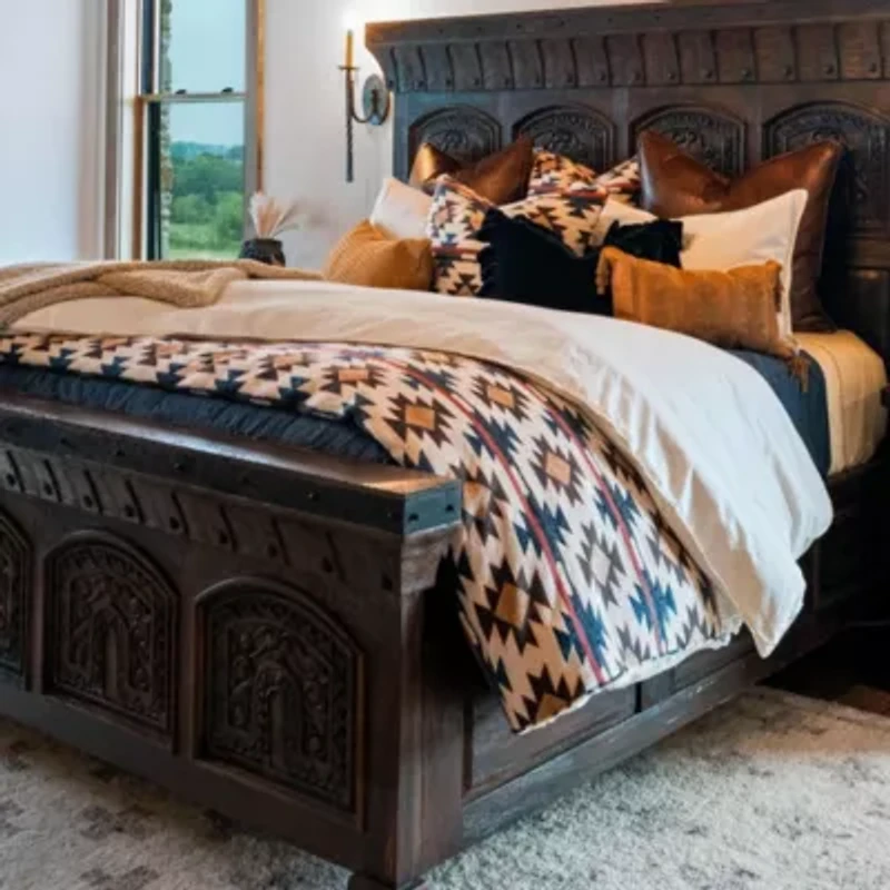 Tasha Polizzi for Paseo Road Mariella Western Aztec Chenille 3 Piece Duvet Cover Set
