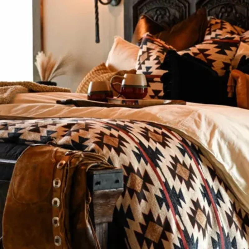 Tasha Polizzi for Paseo Road Mariella Western Aztec Chenille 3 Piece Duvet Cover Set