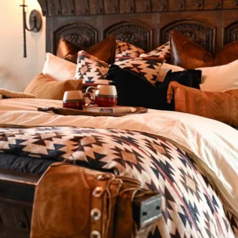 Tasha Polizzi for Paseo Road Mariella Western Aztec Chenille 3 Piece Duvet Cover Set