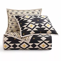 Paseo Road High Desert Reversible Aztec Southwestern Rustic Bedding 3 Piece Quilt Set