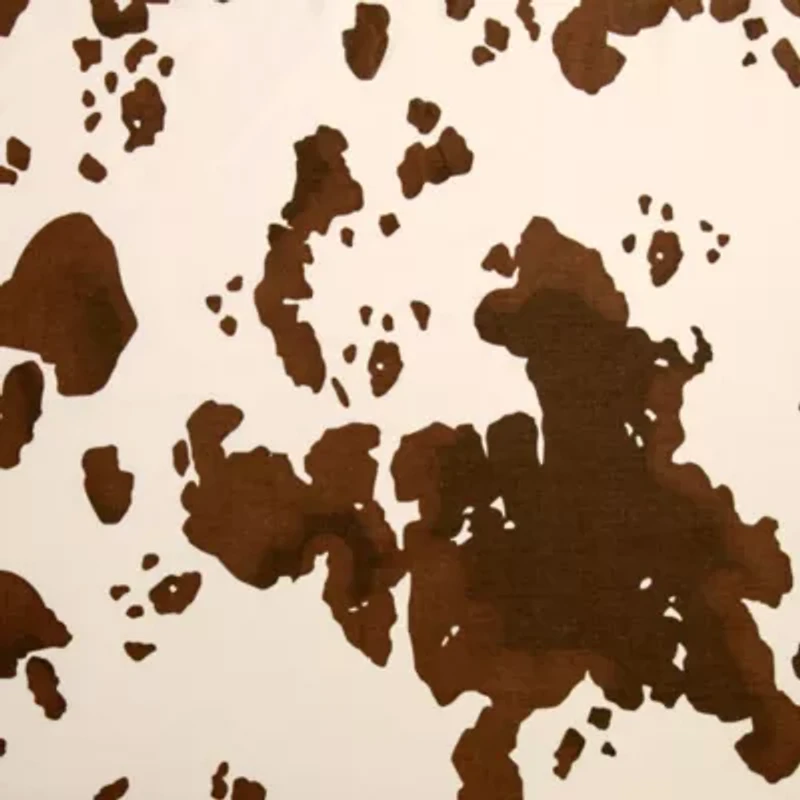 Paseo Road Elsa Cowhide 200TC Cotton Cow Print Western Bedding 4 Piece Sheet Set