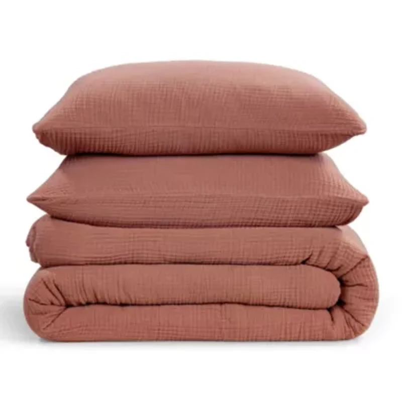 HiEnd Accents Cotton Voile Textured Lightweight Comforter Set