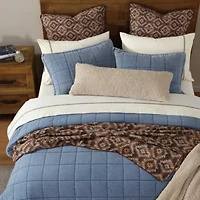 Stonewashed Denim Quilt Set, Twin, 2PC