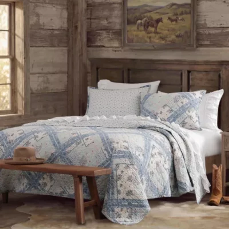 Mirabelle Patchwork Prairie Quilt Set, 3PC