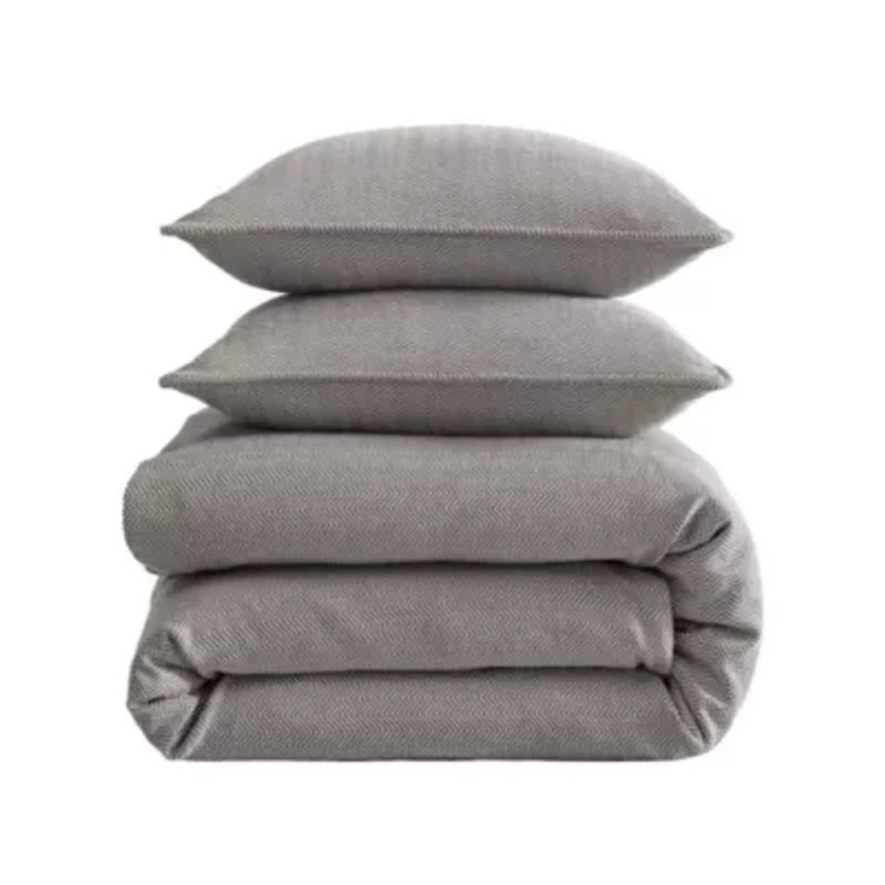 Chenille Herringbone Duvet Cover Set, 3PC