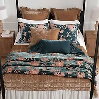Josephine Burnout Faux Silk Velvet Duvet Cover Set, 3PC