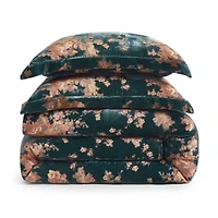 Josephine Burnout Faux Silk Velvet Duvet Cover Set, 3PC