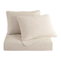 Farah Linen Blend Coverlet Set, 3PC