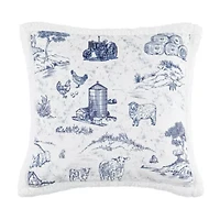 Farm Life Campfire Sherpa Pillow