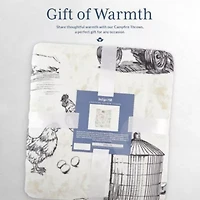 Farm Life Campfire Sherpa Throw