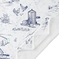 Farm Life Campfire Sherpa Throw