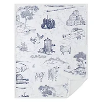 Farm Life Campfire Sherpa Throw