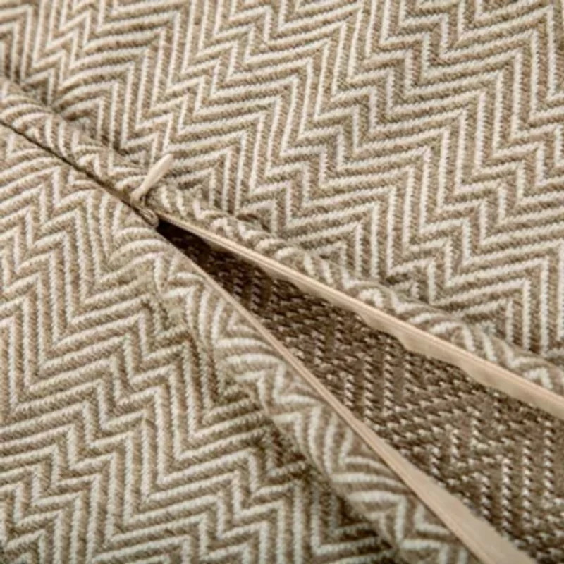 Herringbone Buckle Detailed Lumbar Pillow, 14" x 36", 1PC