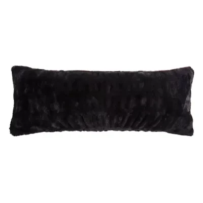 Ruched Rabbit Lumbar Pillow with Down Insert