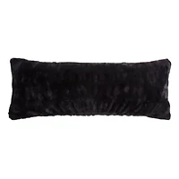 Ruched Rabbit Lumbar Pillow with Down Insert