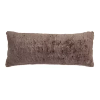 Ruched Rabbit Lumbar Pillow with Down Insert