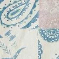 Patchwork Paisley Campfire Sherpa Throw, 54" x 68", 1PC, 6 MOQ