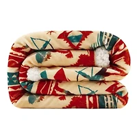 Arizona Campfire Sherpa Throw, 54" x 68", 1PC, 6 MOQ
