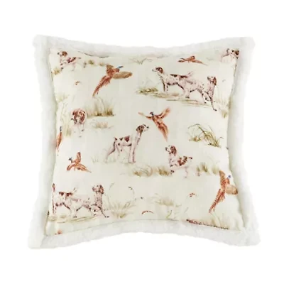 Hunt Life Campfire Sherpa Pillow, 18" x 18", 1PC, 6 MOQ