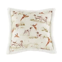 Hunt Life Campfire Sherpa Pillow, 18" x 18", 1PC, 6 MOQ