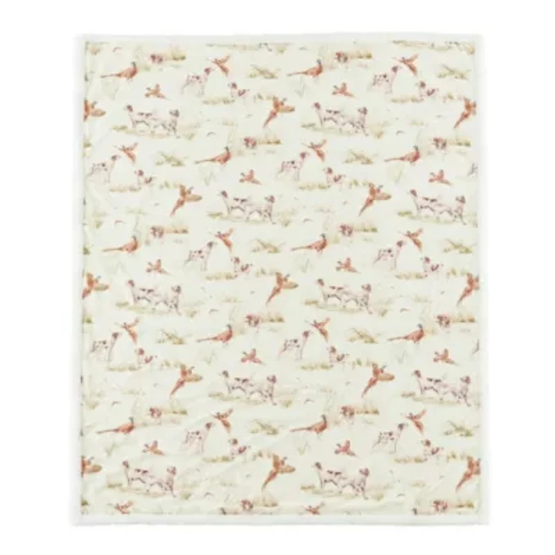 Hunt Life Campfire Sherpa Throw, 54" x 68", 1PC, 6 MOQ