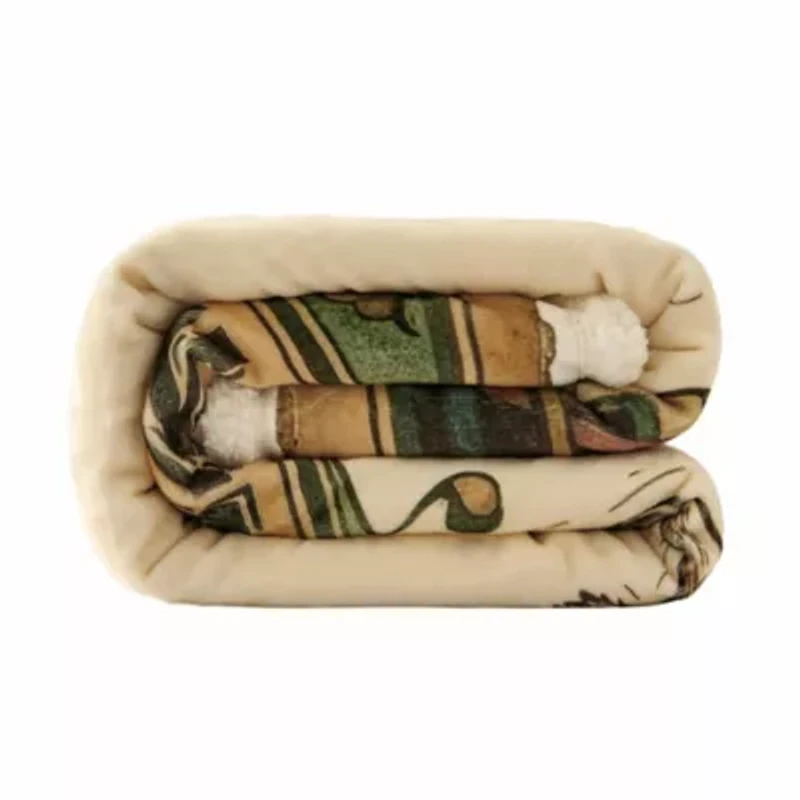 Highland Cow Campfire Sherpa Throw, 54" x 68", 1PC, 6 MOQ