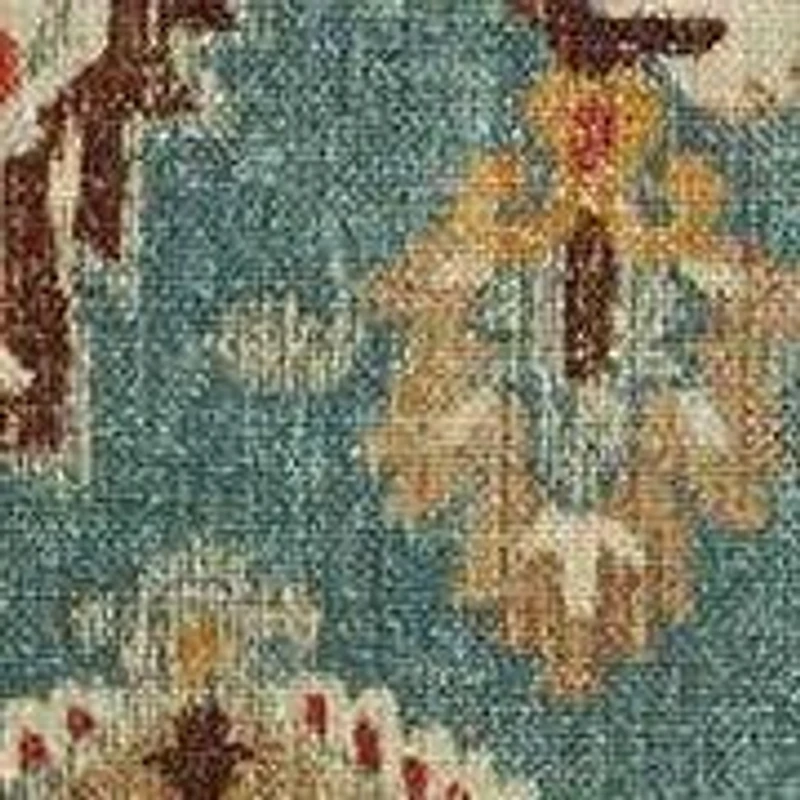 Carmen Kilim Euro Sham, 27" x 27", Teal, 1PC