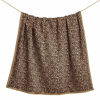 Adrienne Leopard Throw, 50" x 60", 1PC