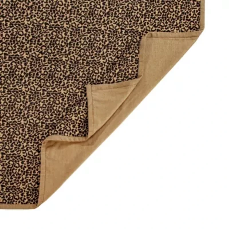 Adrienne Leopard Throw, 50" x 60", 1PC