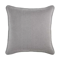 Chenille Herringbone Euro Sham, 27" x 27", Taupe, 1PC