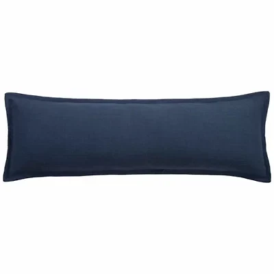 Camden Nubby Weave Lumbar Pillow, 14" x 42", Navy, 1PC
