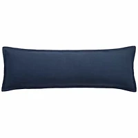 Camden Nubby Weave Lumbar Pillow, 14" x 42", Navy, 1PC