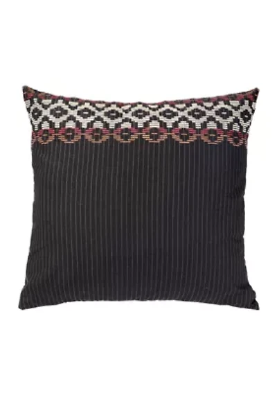 Embroidered Pinstripe Euro Sham