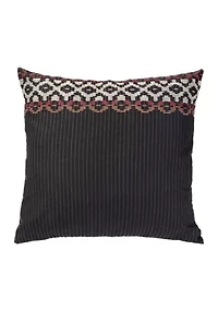 Embroidered Pinstripe Euro Sham