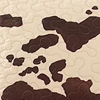 Elsa Cowhide Reversible Quilt Set, 3-Piece