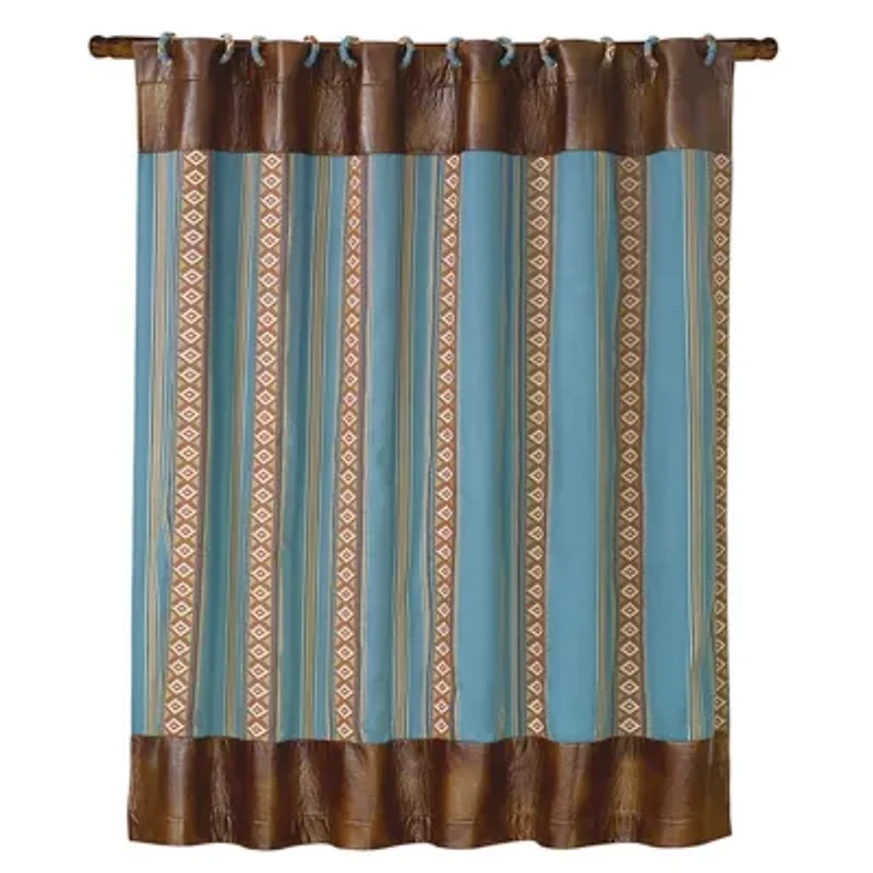 Ruidoso Aztec Stripe Shower Curtain