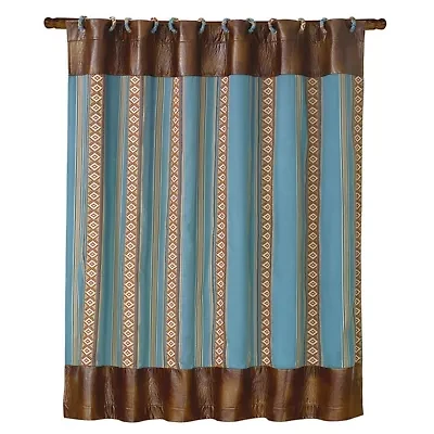 Ruidoso Aztec Stripe Shower Curtain