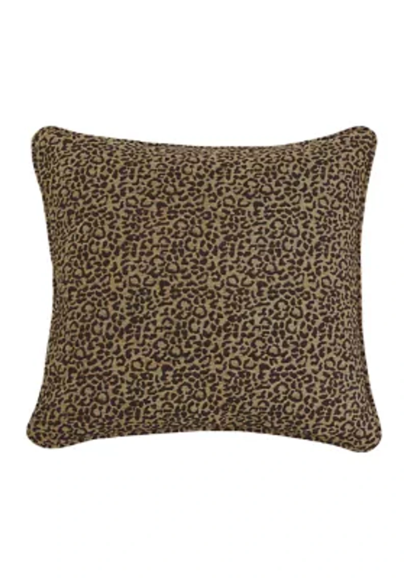 San Angelo Leopard Chenille Euro Sham