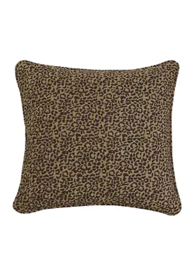 San Angelo Leopard Chenille Euro Sham