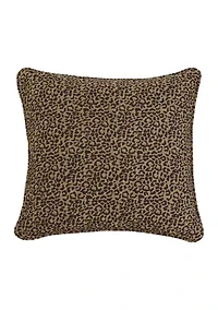 San Angelo Leopard Chenille Euro Sham