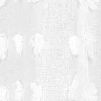 Cut Modern Flower 3D Linen-Look Fabric Shower Curtain