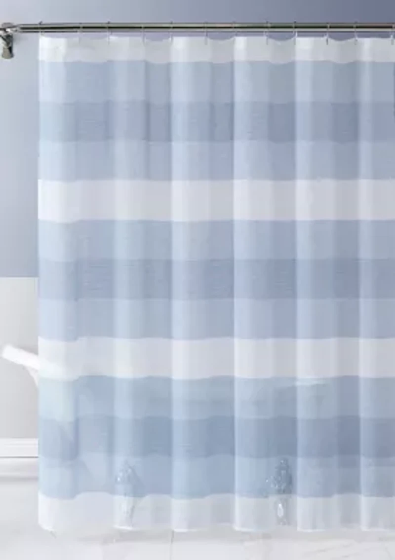 Chelsea Linen Striped Shower Curtain