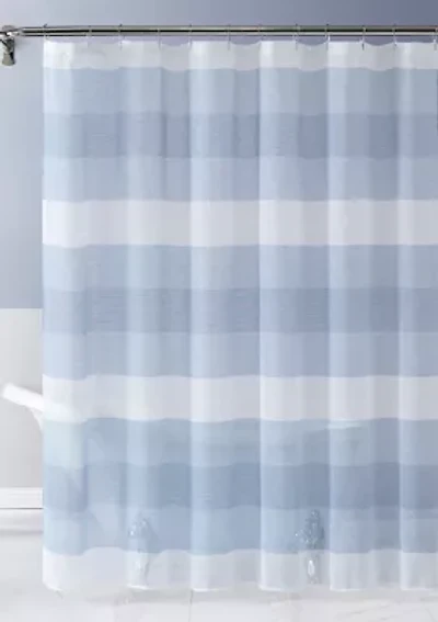 Chelsea Linen Striped Shower Curtain