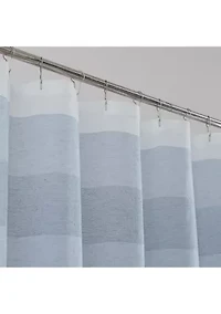 Chelsea Linen Striped Shower Curtain